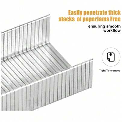 24/6 重型订书钉，超大厚订书钉可容纳多达 25 张纸，适用于大多数项目；轻松固定和整理文件，锋利的尖端和严格的公差使订书钉能够轻松穿透厚纸堆，防止卡纸并确保工作流程顺畅；