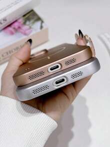 VOUVI Ultra-Thin, Borderless Magnetic Wireless Charging PC Phone Case Compatible With Iphone 16, 15, 14, 13, 12, 11 Pro Max; Phone Accessories Suitable For 14, 15, 16 Plus Phone Protective