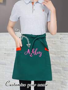 1 Spersonalizowany fartuch fryzjerski, Spersonalizowany fartuch kuchenny, 2-kieszeniowy szybkoschnący fartuch do użytku domowego dla mężczyzn i kobiet, Nowoczesny fartuch poliestrowy odporny na olej, Szybkoschnący, Jednolity kolor, Do użytku w kuchni i domu, Wytrzymała tkanina tkana, Pokrycie poliestrowe, Czyszczenie, Malowanie, Salon fryzjerski, Jednolity kolor, Regulowane wiązania po bokach, Artykuły gospodarstwa domowego, Akcesoria kuchenne, Artykuły gospodarstwa domowego