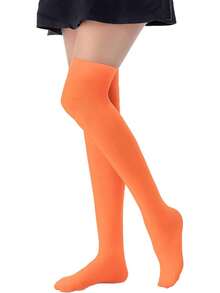 1 para damskich podkolanówek, wysokich skarpet na Halloween, wysokich pończoch do ud na imprezę cosplay