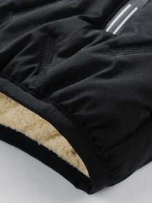 Men's Sleeveless Puffy Vest - Comfortable, Suitable For Running And Outdoor Sports, With Multiple Pockets, Black Collar Design, Casual Layering Piece | Zip-Up Front Vest | Polyester Vest