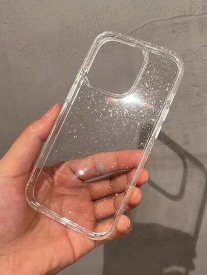 优质极简闪光透明手机壳适用于 17 Pro Max/17 Pro/17 Air/17/16 Pro Max/16/16 Pro/16 Plus/15/15 Pro Max/15 Plus 15 Pro/14 Pro Max/14 Pro/14/13 Pro Max/13/13 Pro/13 Pro Max/12/12 Pro Max/12 Pro/11/11 Pro Max/11 Pro，软壳，女款