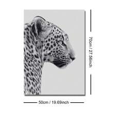 1/3pcs Unframed Black White Stockholm Cheetah Melting Clock Preppy Stylish Poster Leopard Y2K Wall Art Canvas Print Minimalist Fashion Girly Room Chic Aesthetic Decor Funky Painting For Apartment,Living Room,Bedroom,Modern Home Decoration