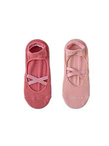 1/2/3/4/5/6 Pairs Women's Pilates Yoga Socks, Professional Non-Slip Suitable For Dance, Yoga, Workout, Fitness, Floor Exercise, Fall - Multicolor - View 6