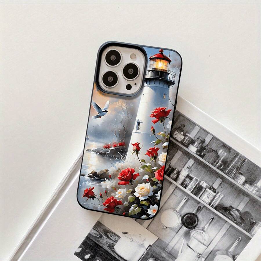 Fundas y carcasas protectoras con diseño de rejilla de faro y orificios grandes. Compatibles con las series 16 Pro, 16, 15 Pro, 14, 14 Plus, 14 Pro, 13, 13 Pro, 12 Pro y 11/11 Pro. Regalos para cumpleaños y celebraciones. - Negro - Ver 1