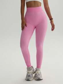 Tight, Fitted, Comfortable, Beautiful, Fashionable, Mature And Sexy Sports Trousers For Spring And Autumn Daily Use - Pink - View 3