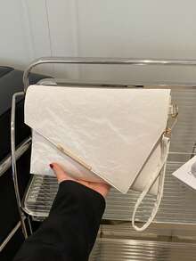 Nueva llegada Bolso de mano tipo sobre de diseño exclusivo de moda para mujeres - Blanco - Ver 10