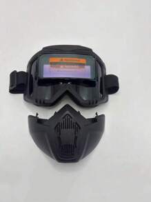 1pc New Welding Face Mask,Equipped With Automatic Dimming Welding Glasses,Lightweight Full Face Protective Face Mask,High Temperature Resistance,Anti Glare,Thermal Imaging,Suitable For Argon Arc Welding Industrial Automotive Maintenance Welding Equipment (Style Randomly Shipped)