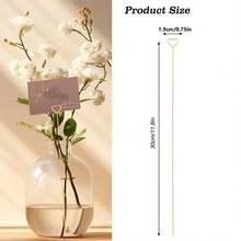 20/40 szt., metalowy druciany uchwyt na karty z miejscami, uchwyt na notatki ze zdjęciami w kształcie serca, złoty klips do uchwytu na karty z kwiatami na wesele, urodziny, tort biurowy, upominek na przyjęcie, kwiat na prysznic