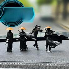 1 قطعة/50 مم تمثال صغير من الراتنج لنموذج ساموراي ياباني أو صيني قديم، تصميم رائع كديكور سيارة أو هدية