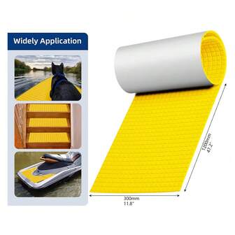 120x30cm EVA 小格子图案坐垫 | 防滑、减震、减压、舒适 EVA 防滑垫 DIY 套装 | 可定制尺寸 | 船艇专用 EVA 垫 | 多用途 EVA 防滑垫 | 适用于浴室、露台、船甲板 | 适用于露台、甲板、泳池区域