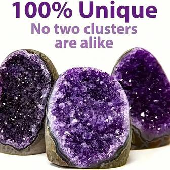 Stonehaven 1pc 100-200g Natural Amethyst Cluster. Energy Healing Amethyst Crystal Raw Stone.