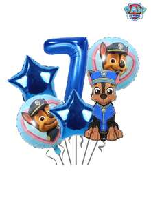 6pcs Paw Patrol 0-9 Number Set, Cute Cartoon Paw Patrol Puppy Ryder, Chase, Skye Suitable For Birthday, Christmas, Halloween Decoration Christmas Decorations Home Christmas Gifts Christmas Decor - Blue - View 10