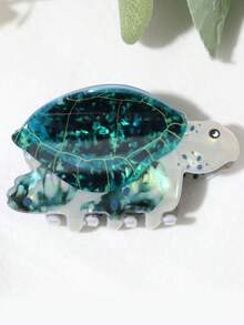 1/2pcs Cute Ocean Element Simulation Turtle Hair Clip, High-End Hair Claw For Ponytail, Painless Fixing Clip For Daily Outing, Dating, Beach Vacation, Themed Events, Holidays, Valentine's Day, Halloween, Thanksgiving, Birthday, Creative Gift Fall Fashion Claw Clips Autumn Hair Accessories Elegant Hair Clutch Clips For Hair Winter