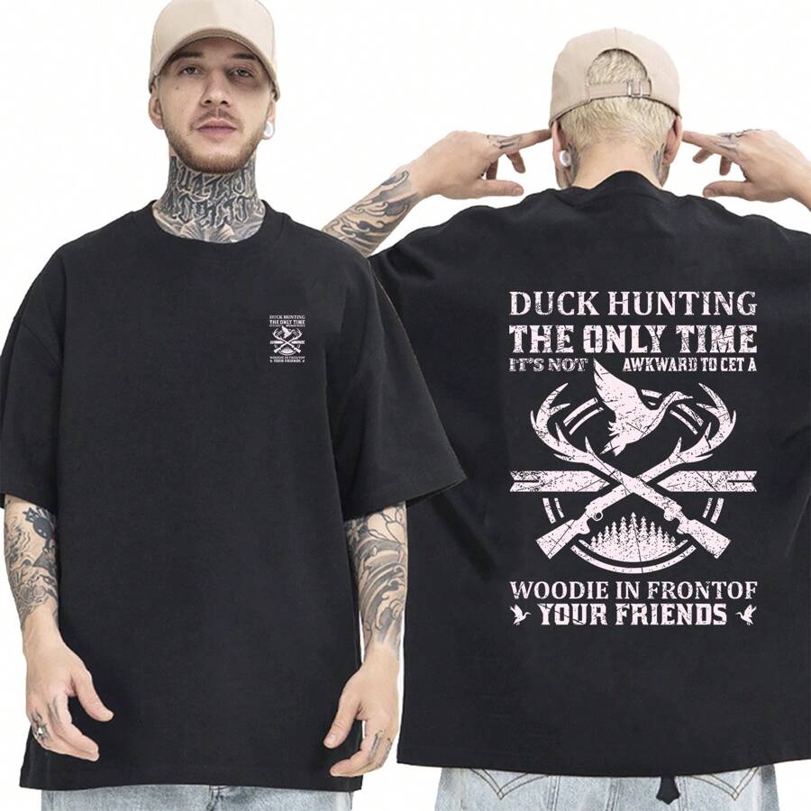 OVERSIZED Black StreetWear T-Shirt High Ribanna Collar Plus Size Model: "THE ONLY TIME YOUR FRIENDS" - Black - View 1