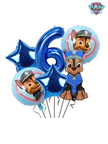 6pcs Paw Patrol 0-9 Number Set, Cute Cartoon Paw Patrol Puppy Ryder, Chase, Skye Suitable For Birthday, Christmas, Halloween Decoration Christmas Decorations Home Christmas Gifts Christmas Decor - Blue - View 18