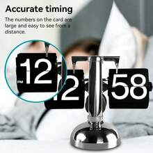 Table Clock - Silver - View 6