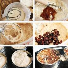 1 件木柄面粉筛、丹麦面团搅拌器、不锈钢线圈搅拌器工具 - 彩色 - 查看 8