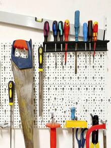 Soporte de pared para 23 destornilladores de 12.6 pulgadas, organizador de almacenamiento de herramientas para garaje, taller o cobertizo (no incluye los destornilladores)