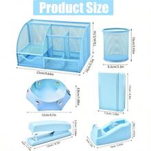 Purple Desk Accessories, 26Pcs Office Supplies And Desk Organizers, With Tape Dispenser, Stapler, Staple Remover Ect, The Perfect Hue For Focused Learning, Back To School