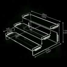 Suport multi-nivel pentru depozitarea cosmeticelor și obiectelor, cu 1 buc., cu configurații cu 5, 4, 3, 2 sau 1 strat, construit din material acrilic transparent. Acest organizator versatil este conceput pentru depozitarea cosmeticelor.