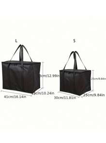 Insulated Grocery Bags Large Capacity Insulation Bag, Reusable Grocery Tote, Soft Cooler Bag, Hot & Cold Takeout Or Food Delivery Bag, Lightweight, Sturdy Zipper, Foldable, StandsLunch BagWomanLunch Box Bag For Women LadiesSchool Supplies Stuff Accessories