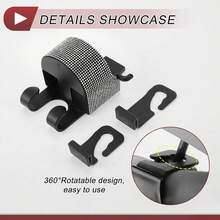 Automobile Supplies-Multifunctional Car Seat Backrest Hook, Back Seat Cup Holder With Hook, Multifunctional Car Seat Cup Holder Hook (2)