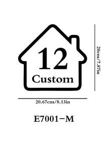 Custom Wheelie Bin Stickers, Personalized Address Labels, Personalize Your Trash Can With House Number & Street Name Decals, Customized Stickers For House Number Address Label Sticker, Customized Label Used For Garbage Bins,Personal Items