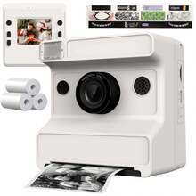 Children's Camera Is Ready To Take Photos, 48 Megapixel Digital Camera, Preferred For Birthday Gifts, 1080P Instant Printing Camera For Selfies, Built-In 32GB SD Card With Stickers For DIY, Suitable For Boys And Girls, Suitable For 6+Year Old Boys And Girls During The School Season And Birthday Gifts, Children's Camera, Children's Specific Camera