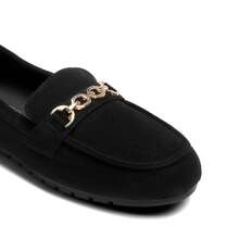 Women Loafers Shoes - Hitam - View 9