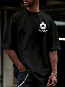 Shirt T-Shirt Streetwear Blue Lock Itoshi Sae Captain Football Anime Series - 黑色 - 查看 2