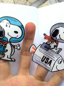 SNOOPY 1 artículo (que incluye 10 publicaciones) de dibujos animados japoneses, europeos y estadounidenses con el personaje SNOOPY. Pegatinas de PVC impermeables de Snoopy para el coche, estilo aleatorio, que se pueden regalar a familiares y amigos.