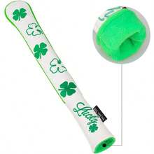 Golf Club Head Cover BIG TEET Golf Alignment Stick Covers Training Aid  Ol 2 Sticks Lucky  Pattern - White - View 6