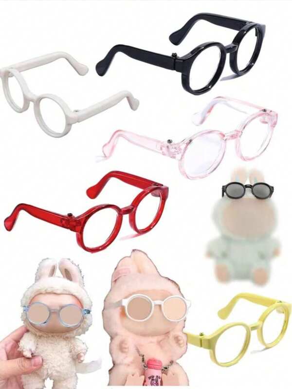 1/3 pièces Lunettes en plastique pour habiller les poupées , accessoires de vêtements pour poupées