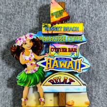 1 件木制复古冰箱贴，带有旧金山、纽约、洛杉矶、迈阿密、波士顿、拉斯维加斯、华盛顿特区、新奥尔良等著名城市地标，家居装饰磁性贴纸，创意礼物，适用于办公室、卧室、厨房、钉板、金门大桥