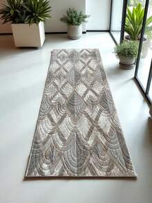 Modern Patterned Area Rug – Multiple Colors, Soft, Washable & Non-Slip Carpet For Home (Made In Turkey) - Brown - View 4