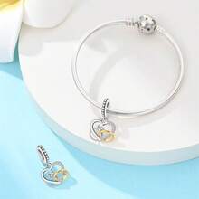 1Count Love Lock Two Pieces Set, Ring Pendant The Beauty Of The World Is Intertwined With You You Can Give Friends, Girlfriends, Lovers Valentine's Day, Halloween, Thanksgiving, Christmas, Anniversaries, Parties And Other Holiday Gifts