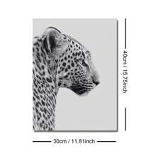 1/3pcs Unframed Black White Stockholm Cheetah Melting Clock Preppy Stylish Poster Leopard Y2K Wall Art Canvas Print Minimalist Fashion Girly Room Chic Aesthetic Decor Funky Painting For Apartment,Living Room,Bedroom,Modern Home Decoration