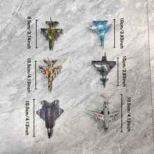 合金飞机玩具模型套装，耐用战斗机玩具，玩具模型礼物，男孩生日礼物，家居装饰