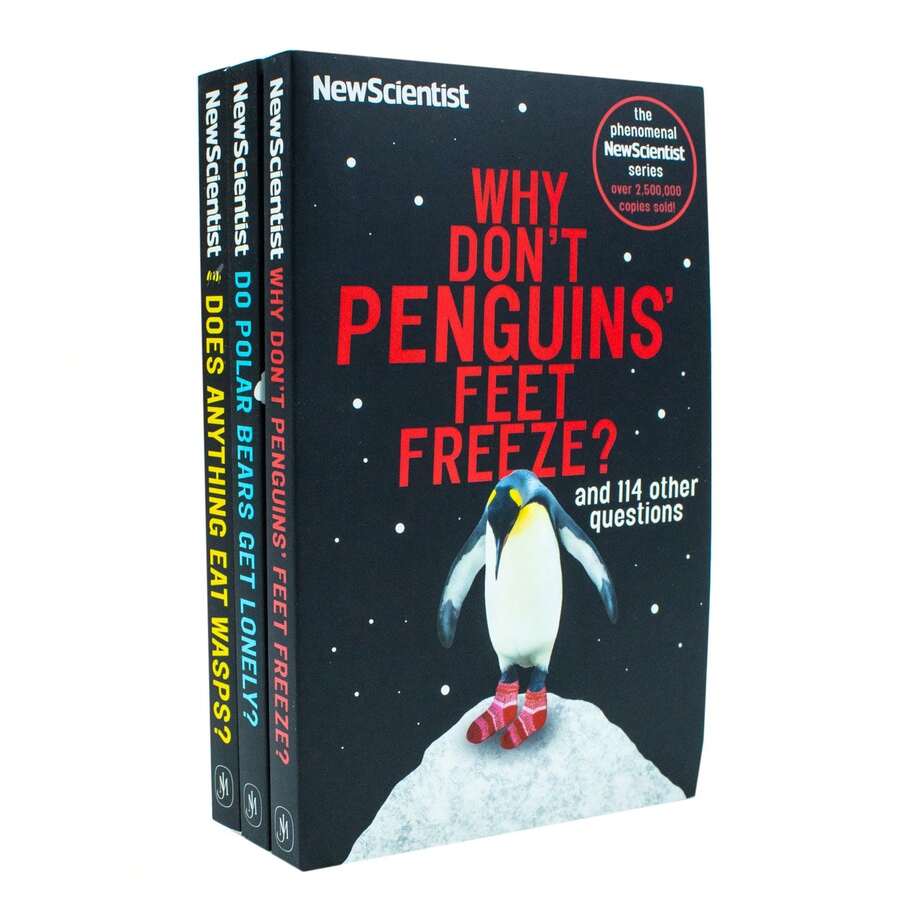 New Scientist 3 Books Set (Why Don't Penguins' Feet Freeze, Do Polar Bears Get Lonely, Does Anything Eat Wasps)