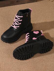 女童可爱靴子，儿童中筒短靴，女童防滑靴