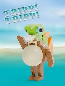 积木拼装立方体迷你积木人偶玩具儿童礼物，积木卡通人物小颗粒拼装DIY积木玩具儿童生日礼物人偶迷你玩具积木玩具男孩儿童 - 彩色 - 查看 9