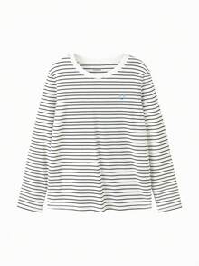 Balabala Koszulka termiczna z długim rękawem dla dzieci, 2025, nowość – bawełniana koszulka podkoszulkowa dla chłopców i dziewcząt - biały czarny odcień - Zobacz 4