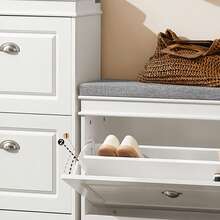 SoBuy Shoe Cabinet FSR82-L-W