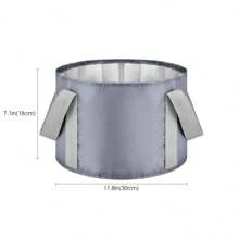 Foldable Foot Soak Bucket, Travel Portable Insulated Foot Bath Basin, Tall Enough For Calves, Multi-Function Home Foot Soak Bag