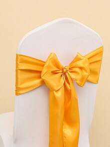 10/1 Set Faja de satén para silla, Camino de mesa decorativo, Adecuado para sillas de boda, Lazo, Atadura de silla, Adecuado para fiesta de cumpleaños, despedida de soltera, fiesta de boda y todas las correas de fijación de sillas de fiesta, Decoración de mesa, Decoración de sillas de lugar de eventos, Decoración de sillas de sala de conferencias de hotel, Decoración de lazos en la parte trasera de las sillas del lugar de la boda, Adecuado para múltiples escenarios