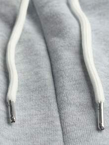 1件装新款时尚男士休闲高品质宽松阔腿运动裤，休闲直筒灰色运动裤，ins风，秋冬 - 灰色 - 查看 5