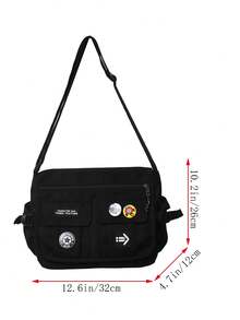 Mehrtaschige Nylon Campus Studenten Schulter Messenger Tasche