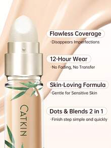 CATKIN Flawless Concealer Cream, Buildable Coverage, Creates Smooth & Natural Makeup Look, Easily Covers Dark Circles, Spots & Blemishes, Lightweight Texture, Shade C05 Sand - C05 Sand - View 4