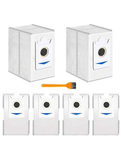 Dust Bags Ecovacs T30S/ X2/ X2 Pro/ Omni/ X5 Omni Robot Stofzuiger Cleaners, 3L Large Capacity Disposable Bags, Deodorizing, No Electricity Needed, Small Brush view 8